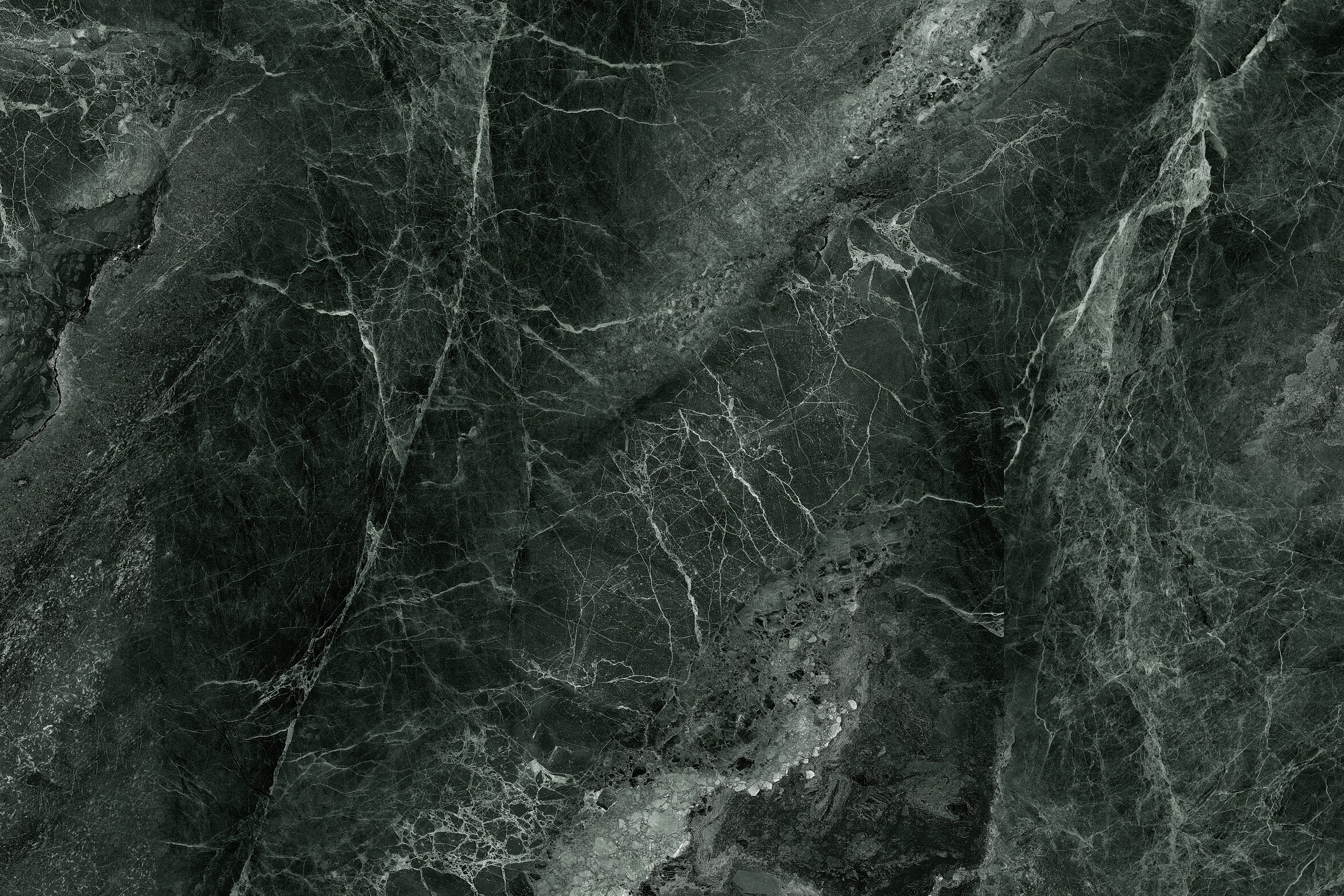 Elegant green marble texture with wave patterns.
