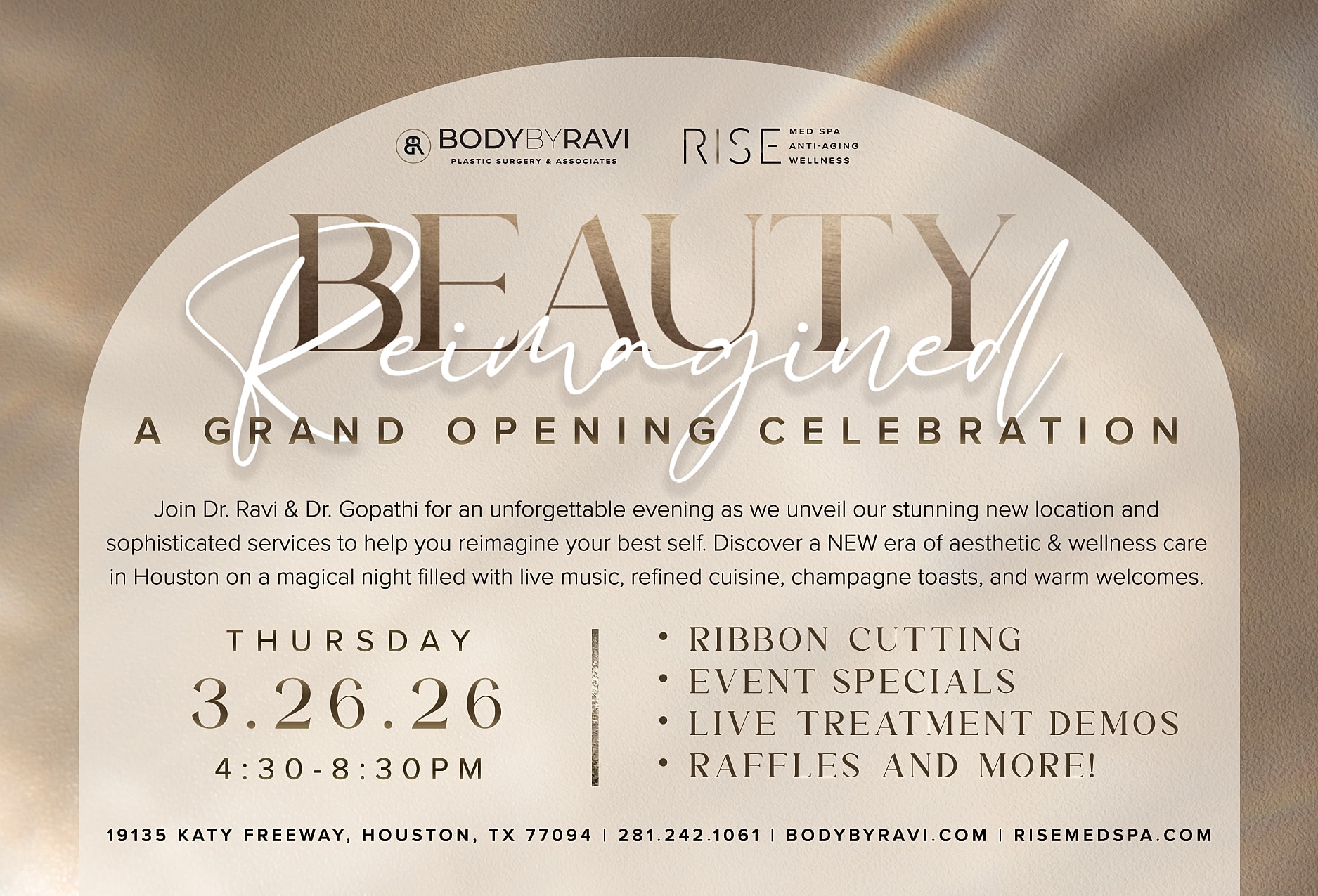 Grand opening celebration for Body by Ravi.
