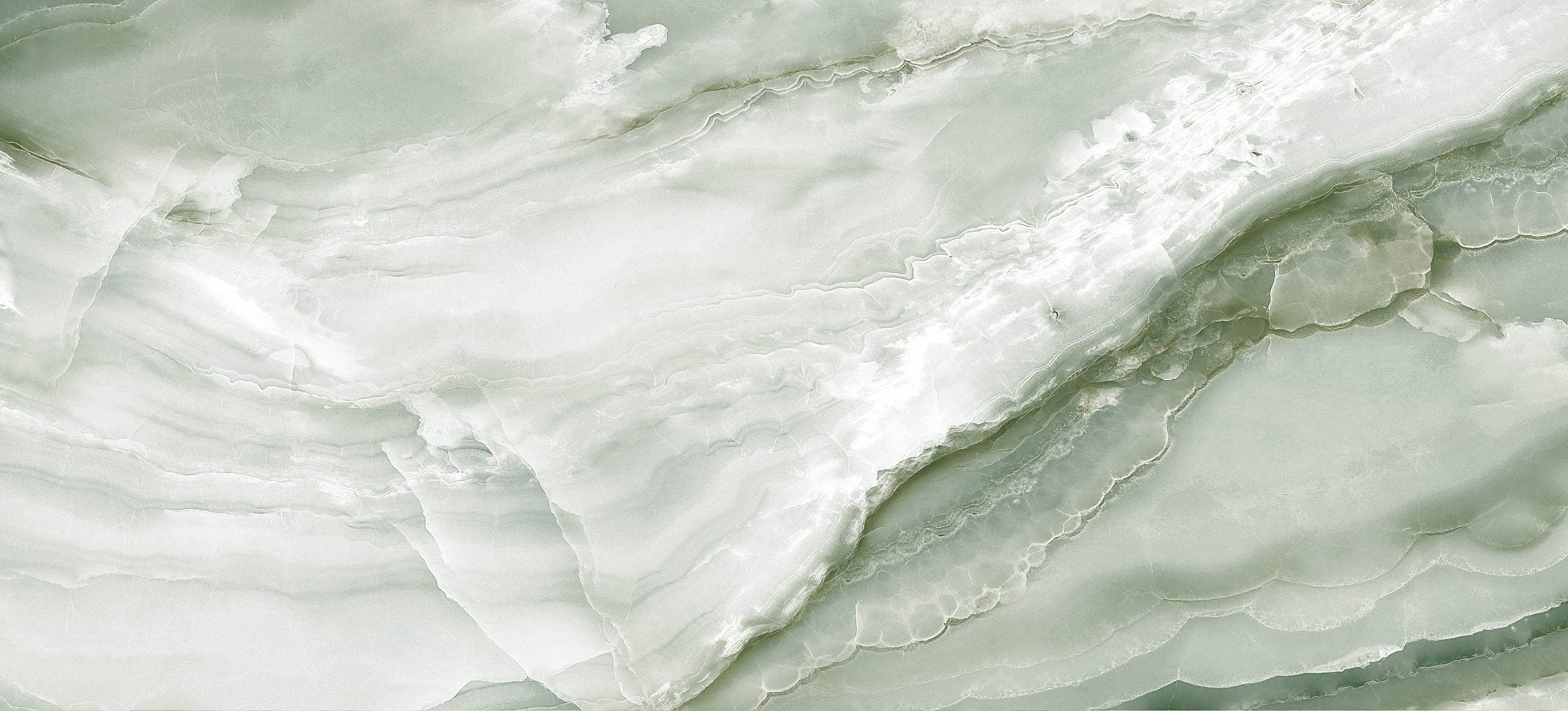 Abstract green marble texture with subtle veining.