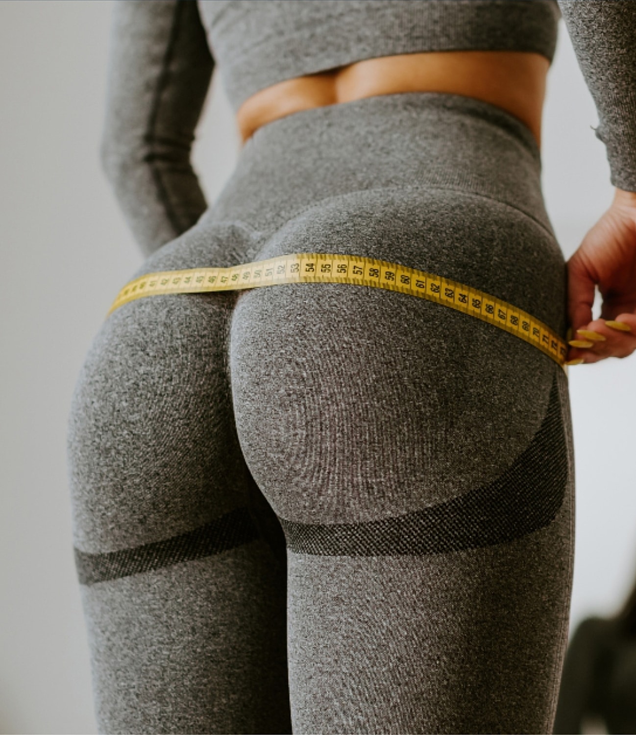 Measuring body shape in fitness apparel.